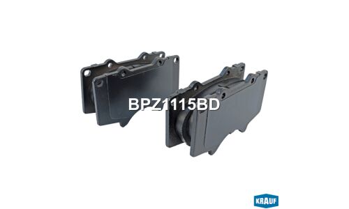 Колодки тормозные дисковые Krauf, комплект на ось (4 шт), арт. BPZ1115BD