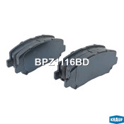 Колодки тормозные дисковые Krauf, комплект на ось (4 шт), арт. BPZ1116BD
