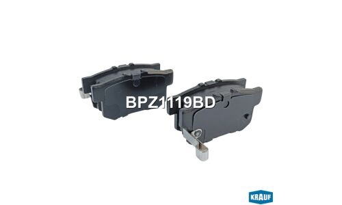 Колодки тормозные дисковые Krauf, комплект на ось (4 шт), арт. BPZ1119BD