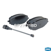 Колодки тормозные дисковые Krauf, комплект на ось (4 шт), арт. BPZ1121BD