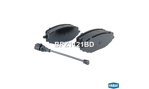 Колодки тормозные дисковые Krauf, комплект на ось (4 шт), арт. BPZ1121BD