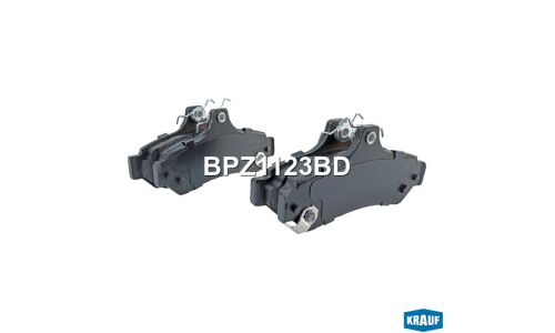 Колодки тормозные дисковые Krauf, комплект на ось (4 шт), арт. BPZ1123BD