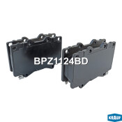 Колодки тормозные дисковые Krauf, комплект на ось (4 шт), арт. BPZ1124BD