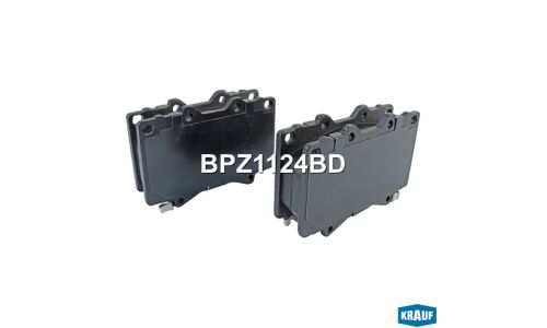 Колодки тормозные дисковые Krauf, комплект на ось (4 шт), арт. BPZ1124BD