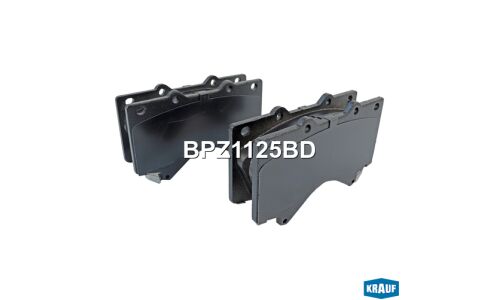 Колодки тормозные дисковые Krauf, комплект на ось (4 шт), арт. BPZ1125BD