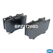 Колодки тормозные дисковые Krauf, комплект на ось (4 шт), арт. BPZ1126BD