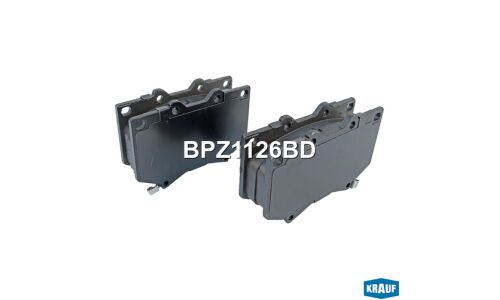 Колодки тормозные дисковые Krauf, комплект на ось (4 шт), арт. BPZ1126BD