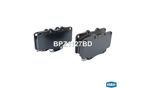 Колодки тормозные дисковые Krauf, комплект на ось (4 шт), арт. BPZ1127BD