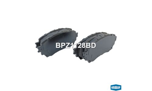 Колодки тормозные дисковые Krauf, комплект на ось (4 шт), арт. BPZ1128BD