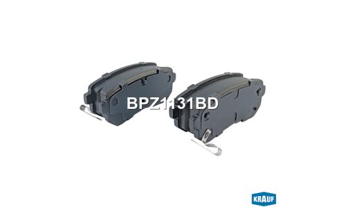 Колодки тормозные дисковые Krauf, комплект на ось (4 шт), арт. BPZ1131BD