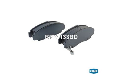 Колодки тормозные дисковые Krauf, комплект на ось (4 шт), арт. BPZ1133BD