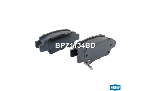 Колодки тормозные дисковые Krauf, комплект на ось (4 шт), арт. BPZ1134BD