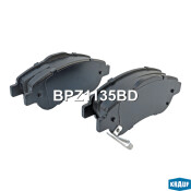 Колодки тормозные дисковые Krauf, комплект на ось (4 шт), арт. BPZ1135BD