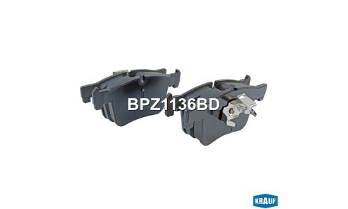 Колодки тормозные дисковые Krauf, комплект на ось (4 шт), арт. BPZ1136BD