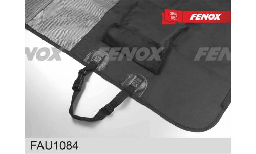 Чехол-накидка Fenox, для заднего ряда (автогамак для животных), оксфорд, черный цвет, 1 предмет, арт. FAU1084