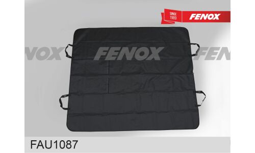 Чехол-накидка Fenox, для заднего ряда (автогамак для животных), оксфорд, черный цвет, 1 предмет, арт. FAU1087
