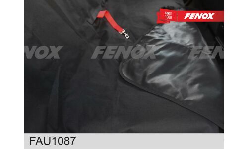 Чехол-накидка Fenox, для заднего ряда (автогамак для животных), оксфорд, черный цвет, 1 предмет, арт. FAU1087