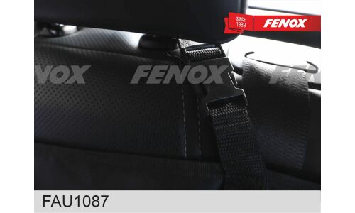 Чехол-накидка Fenox, для заднего ряда (автогамак для животных), оксфорд, черный цвет, 1 предмет, арт. FAU1087