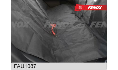 Чехол-накидка Fenox, для заднего ряда (автогамак для животных), оксфорд, черный цвет, 1 предмет, арт. FAU1087