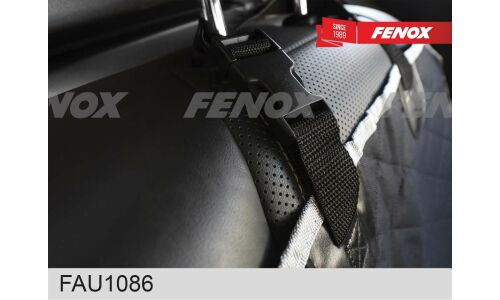 Чехол-накидка Fenox, для заднего ряда, оксфорд, черный цвет, 1 предмет, арт. FAU1086
