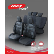 Чехлы Fenox Kontur, для переднего и заднего ряда, полиэстер, черный цвет, 13 предметов, арт. FAU1094