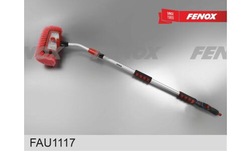 Щетка для мытья Fenox, с дозатором, насадкой для шланга и телескопической ручкой 130-190см, ширина ворса 29см, арт. FAU1117