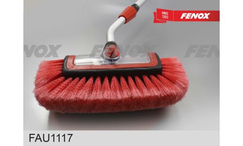 Щетка для мытья Fenox, с дозатором, насадкой для шланга и телескопической ручкой 130-190см, ширина ворса 29см, арт. FAU1117