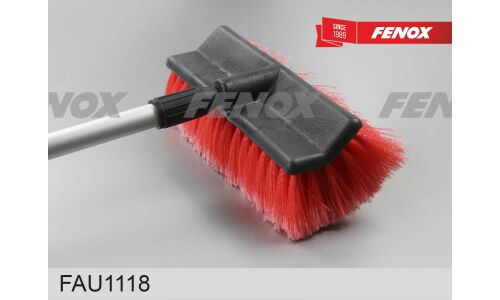 Щетка для мытья Fenox, с насадкой для шланга и телескопической ручкой 117-189см, ширина ворса 25см, арт. FAU1118