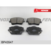 Колодки тормозные дисковые Fenox, передние, комплект на ось (4 шт), арт. BP43547