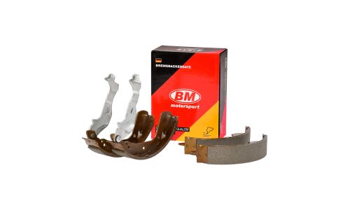 Колодки тормозные барабанные BM, комплект на ось (4 шт), арт. BS 1120