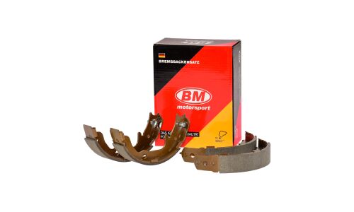 Колодки тормозные барабанные BM, комплект на ось (4 шт), арт. BS 1124