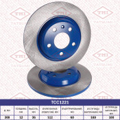 Диск тормозной Tatsumi, задний, арт. TCC1221
