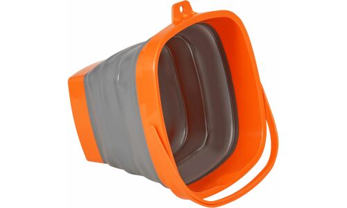 Ведро складное Airline, силиконовое, 10л, серо-оранжевое, арт. ABON004