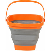 Ведро складное Airline, силиконовое, 5л, серо-оранжевое, арт. ABON003