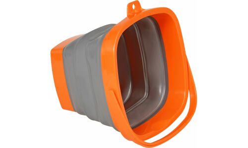 Ведро складное Airline, силиконовое, 5л, серо-оранжевое, арт. ABON003