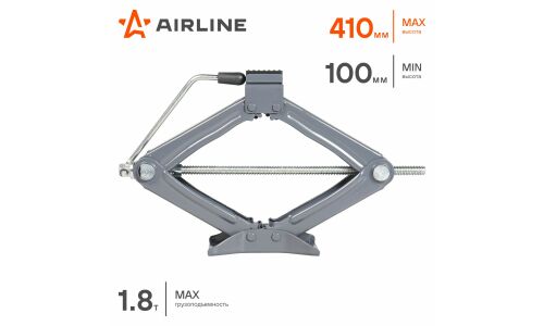 Домкрат винтовой ромбический Airline, 1800кг, подъем 100–410мм, арт. AJ-R-0.8S