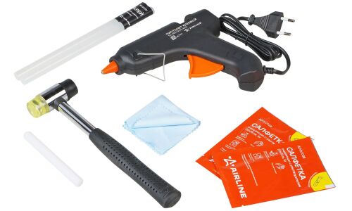 Набор для ремонта вмятин кузова Airline (термопистолет и клей, молоток, салфетки, грибки для съёмного моста), арт. ADGC021