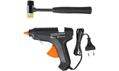 Набор для ремонта вмятин кузова Airline (термопистолет и клей, молоток, салфетки, грибки для съёмного моста), арт. ADGC021