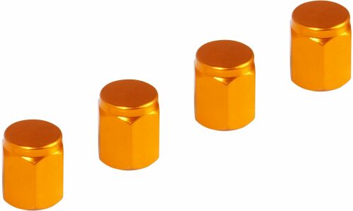 Колпачки на шинный вентиль K-3, оранжевые, металл, 4 шт. AIRLINE, арт. AVC19