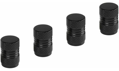 Колпачки на шинный вентиль K-9, черные, металл, 4 шт. AIRLINE, арт. AVC34