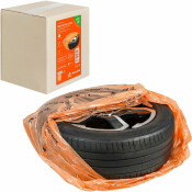 Мешки для колес R12-19, комплект 100 шт, размер 105x105, оранж. AIRLINE, арт. AO-PWC-15-05