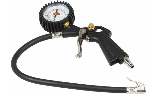 Пистолет для накачки шин Airline ПШ1, с аналоговым манометром до 12атм, штуцер 1/4", арт. ATBU032