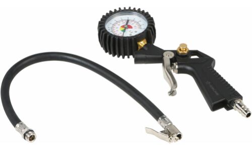 Пистолет для накачки шин Airline ПШ1, с аналоговым манометром до 12атм, штуцер 1/4", арт. ATBU032