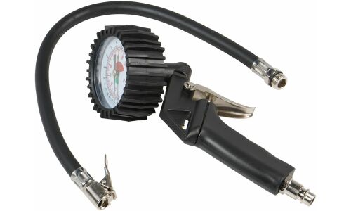 Пистолет для накачки шин Airline ПШ6, с аналоговым манометром до 12атм, штуцер 1/4", арт. ATBU037