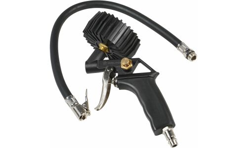 Пистолет для накачки шин Airline ПШ6, с аналоговым манометром до 12атм, штуцер 1/4", арт. ATBU037