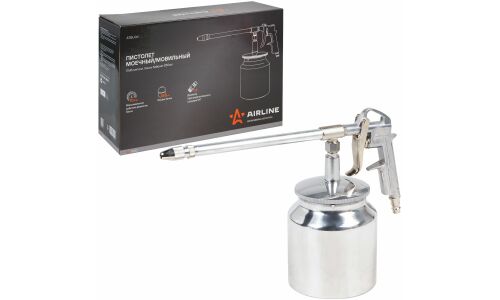 Пистолет моечный/мовильный ПМ5 металл. бачок байонет 850мл PRO AIRLINE, арт. ATBU061