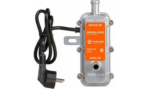 Предпусковой подогреватель двигателя электрический Airline УРАГАН-1000, с насосом, 220В, 1кВт, арт. AEAY008