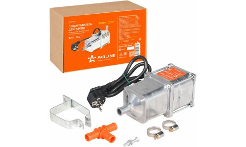 Предпусковой подогреватель двигателя электрический Airline ЦИКЛОН-2000, с насосом, 220В, 2кВт, арт. AEAY005
