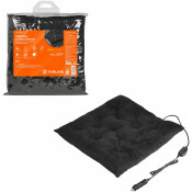 Подушка с подогревом на сиденье 12В, 19/26 Вт (41*41 см), стеганная, черная AIRLINE, арт. ADHC019