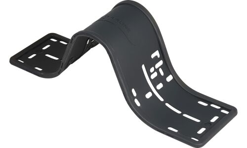 Рамка номерного знака Airline, для автомобиля, прямоугольная, силиконовая, чёрная, арт. ADFC005